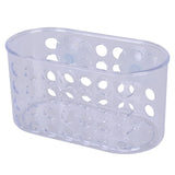 Small Shower Basket Soap Holder Kitchen Organizer with Suction Cups - Top-Down View