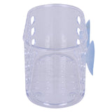 Small Shower Basket Soap Holder Kitchen Organizer with Suction Cups - 45-Degree Angle