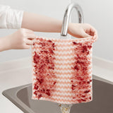 10 Pcs Super Absorbent Reusable Microfibre Cleaning Cloths 30 x 30 cm - Side View