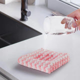 10 Pcs Super Absorbent Reusable Microfibre Cleaning Cloths 30 x 30 cm - Top-Down View