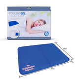 Cooling Gel Muscle Relief Aid Pad Pillow Cold Therapy Insert Chill Sleeping Mat - Front View