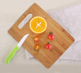 3 Pack Bamboo Cheese Cutting & Serving Chopping Board Set - Front View