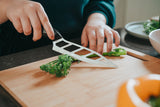 3 Pack Bamboo Cheese Cutting & Serving Chopping Board Set - Side View