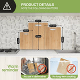 3 Pack Bamboo Cheese Cutting & Serving Chopping Board Set - Top-Down View
