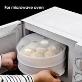 2 Tier Microwave Steamer - Side View