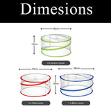 Pop Up Food Covers, Mesh Fly Protection, Picnic Cover 3 Pack - 45-Degree Angle