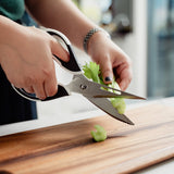 Multipurpose Stainless Kitchen Scissors - Front View