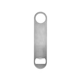 Stainless Steel Contemporary Flat Bar Blade Bottle Opener - Front View