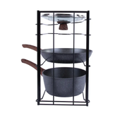 Livingtoday Single Side 5 Levels Vertical Kitchen Organizer - Side View