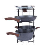Livingtoday Double Sided 4 Levels Kitchen Organizer