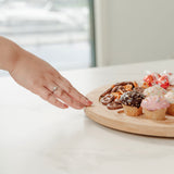 Bamboo Lazy Susan Turntable - Top-Down View