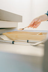 Bamboo Cutlery Tray - 45-Degree Angle