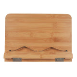Bamboo Book Stand - Adjustable Book Stand - Book, Recipes, Tablet Portable Holder - 45-Degree Angle