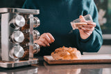 Clevinger 16pc rotary spice rack - Side View