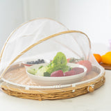 40cm Foldable Bamboo Food Cover - Front View
