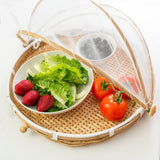 40cm Foldable Bamboo Food Cover - Side View