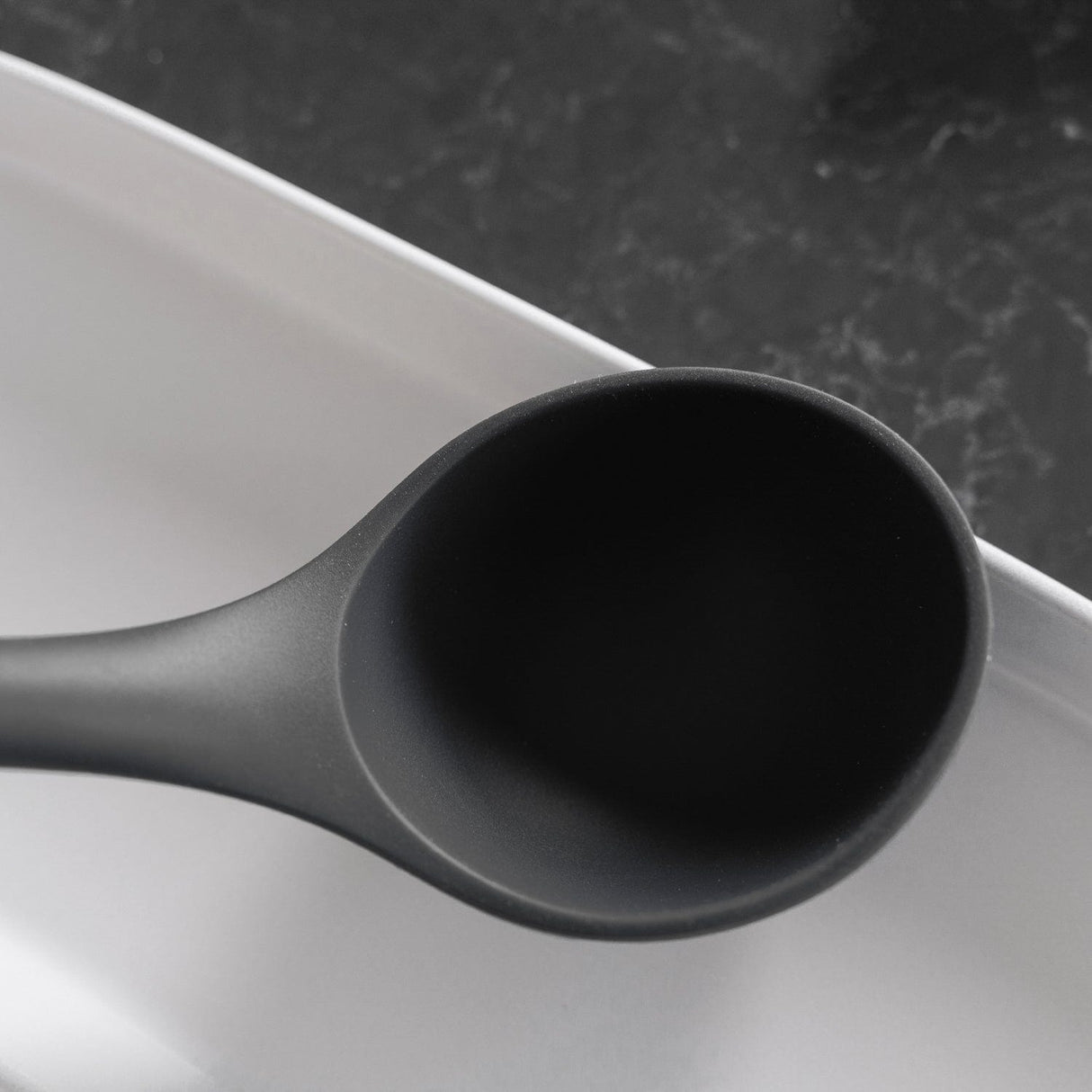2pcs Beechwood & silicone ladle charcoal