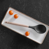 Beechwood & silicone spoon charcoal - Side View