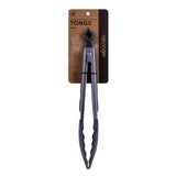 Stainless steel & silicone tongs charcoal - Front View