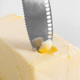 Brilliant Stainless Steel Butter Knife Serrated Edge Spreader - 45-Degree Angle