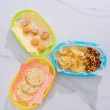 Cook Easy Set of 3 Oval Plastic Snack Baskets - Front View