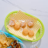 Cook Easy Set of 3 Oval Plastic Snack Baskets - Side View