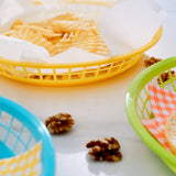 Cook Easy Set of 3 Round Plastic Snack Baskets - 45-Degree Angle
