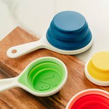 Collapsible Silicone Measuring Cup Set - Side View