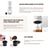 Portable Hand Press Espresso Coffee Machine - Front View