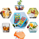 15 Grids Silicone Ice Tray Cube Molds - Front View