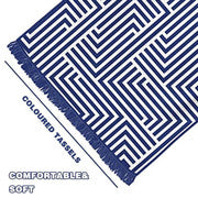 Rectangular Quick Dry Beach Towel with Tassel