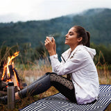 Rectangular Quick Dry Beach Towel with Tassel - 45-Degree Angle