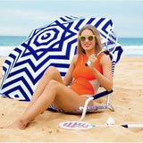 2pc Lazy Dayz Foldable Beach Chair - Makena - Front View