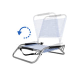 2pc Lazy Dayz Foldable Beach Chair - Makena - Side View
