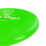 28cm Lazy Dayz Jumbo Neon Beach Frisbee - Green - Front View