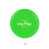 28cm Lazy Dayz Jumbo Neon Beach Frisbee - Green - Side View
