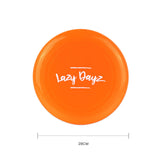 28cm Lazy Dayz Jumbo Neon Beach Frisbee - Orange - Side View