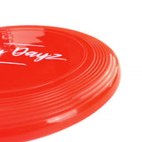 28cm Lazy Dayz Jumbo Neon Beach Frisbee - Red - Front View