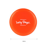 28cm Lazy Dayz Jumbo Neon Beach Frisbee - Red - Side View