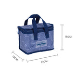 Food Safe Insulated Kids Lunch Box Cooler - Blue - Side View
