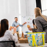 6L Food Safe Insulated Jumbo Cooler Tote - Makena - Makena - Front View