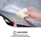 6L Food Safe Insulated Jumbo Cooler Tote - Makena - Makena - Top-Down View