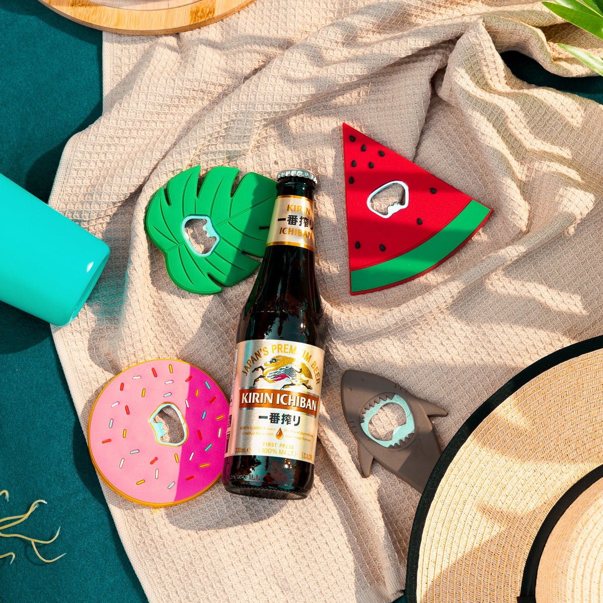 Summer Fun 4-Pack Novelty Bottle Openers ??12cm Steel Design