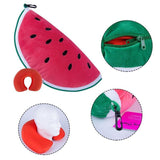 2 Ways Reversible Microfibre Travel Pillow-Avocado/Watermelon - Rear View