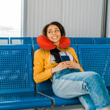 2 Ways Reversible Microfibre Travel Pillow-Watermelon - Front View