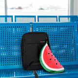2 Ways Reversible Microfibre Travel Pillow-Watermelon - Side View