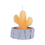 4Pcs/set Simulation Plant Cactus Candle Tea Light Home Decor Table Tealight Mini - Side View
