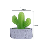 4Pcs/set Simulation Plant Cactus Candle Tea Light Home Decor Table Tealight Mini - Top-Down View