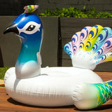 Lazy Dayz Inflatable Peacock Ride-on Float 135cm - Front View