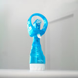 Lazy Dayz Water Spray Fan - Blue - Front View